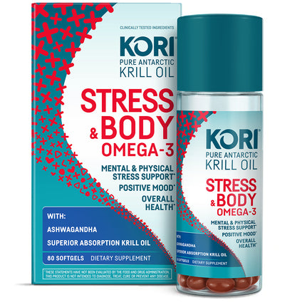 Stress & Body Ashwagandha + Omega-3, 80 CT