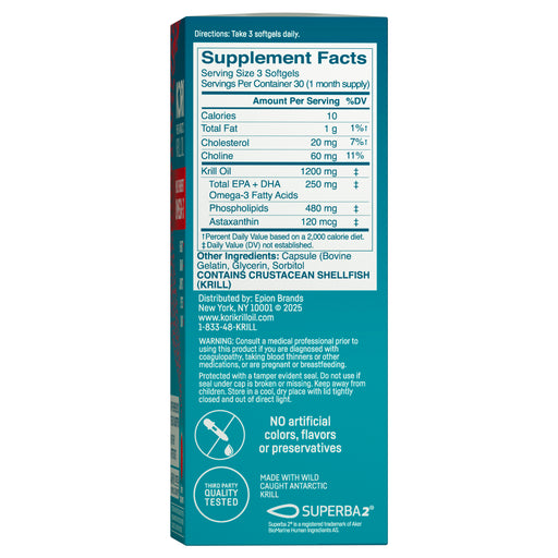 Krill Oil Softgels 400 mg, 90 ct