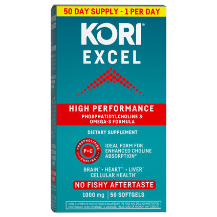 Kori Krill Oil  Omega-3 Excel 1000mg, 50 ct