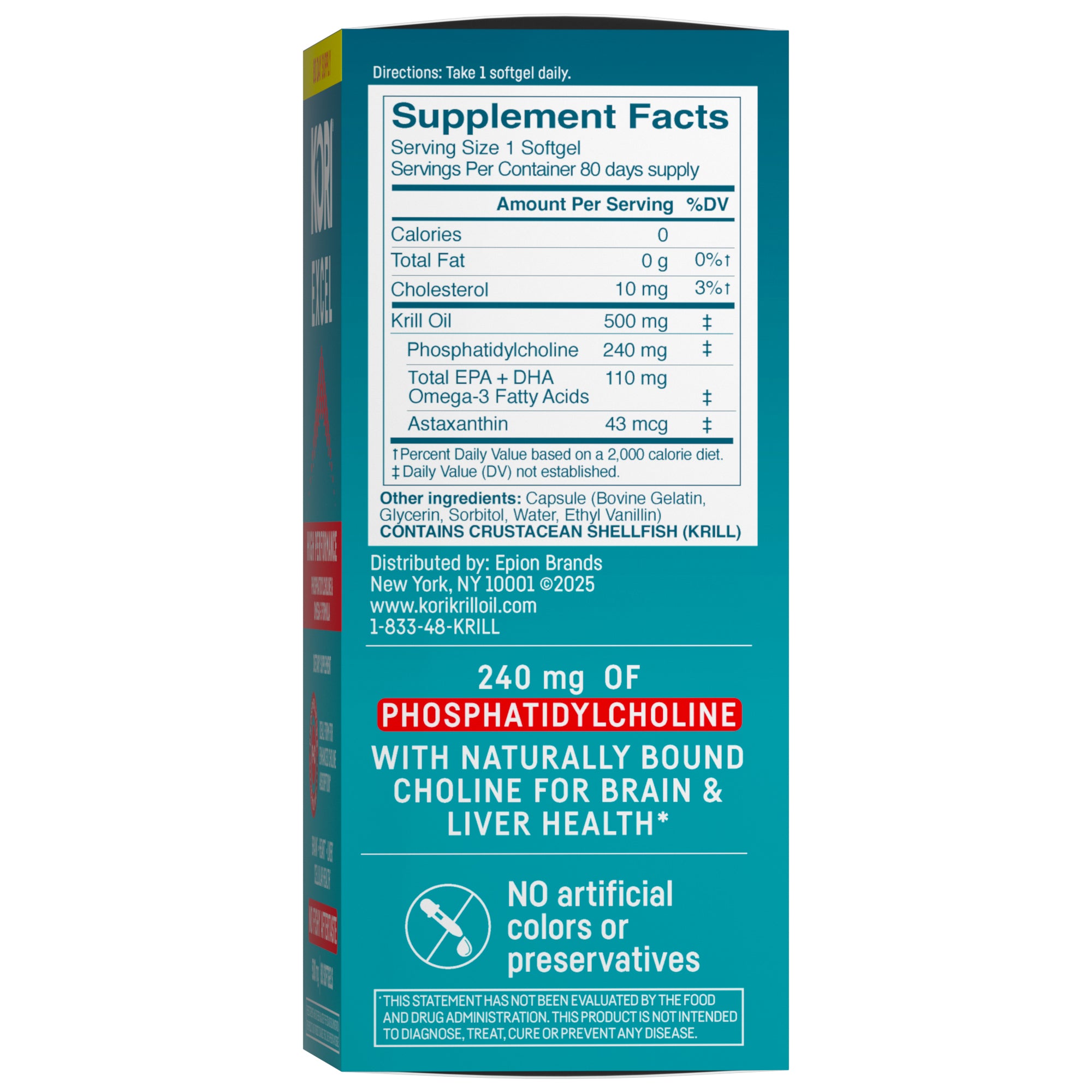 新品Cori3 10100/8G/SSD256+500G/Ofice2019HB Product | Kori Krill Oil Excel 500mg, 80ct
