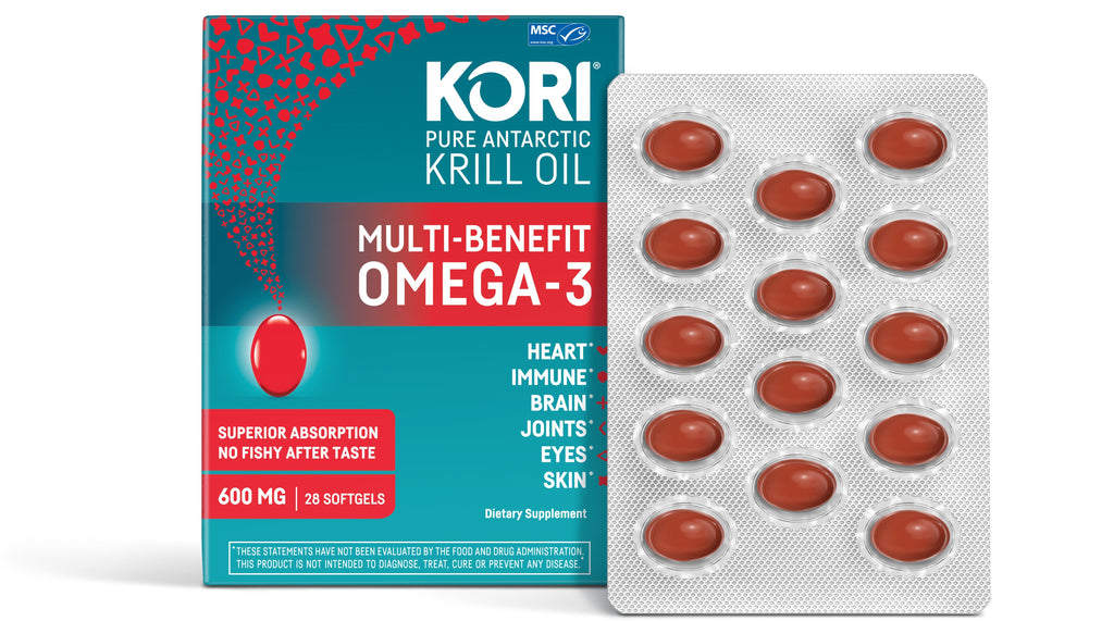 Kori Krill Oil Superior Omega3 600mg Trial Pack, Small Softgels