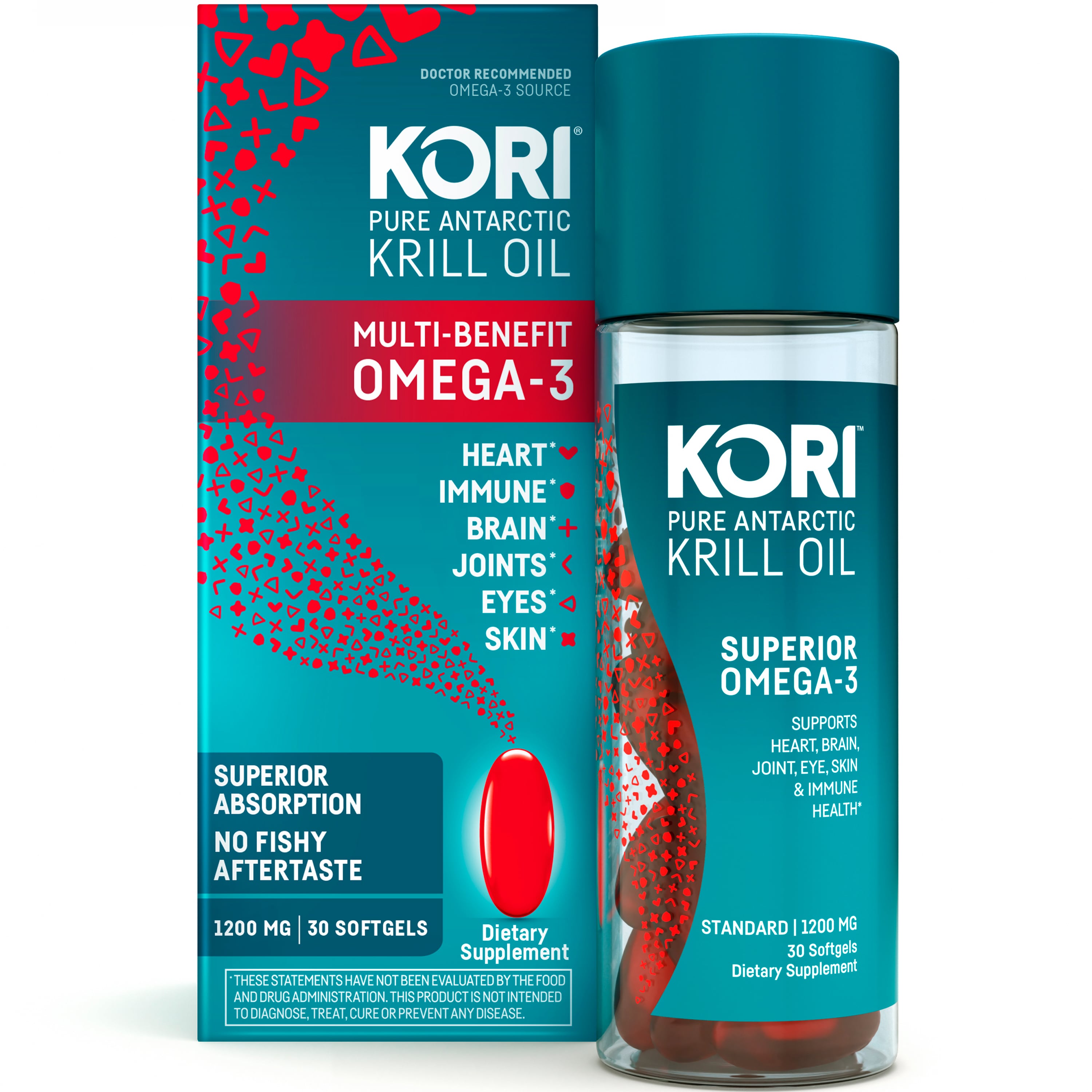 Kori Krill Oil Superior Omega 3 1200mg 30ct Standard Softgels